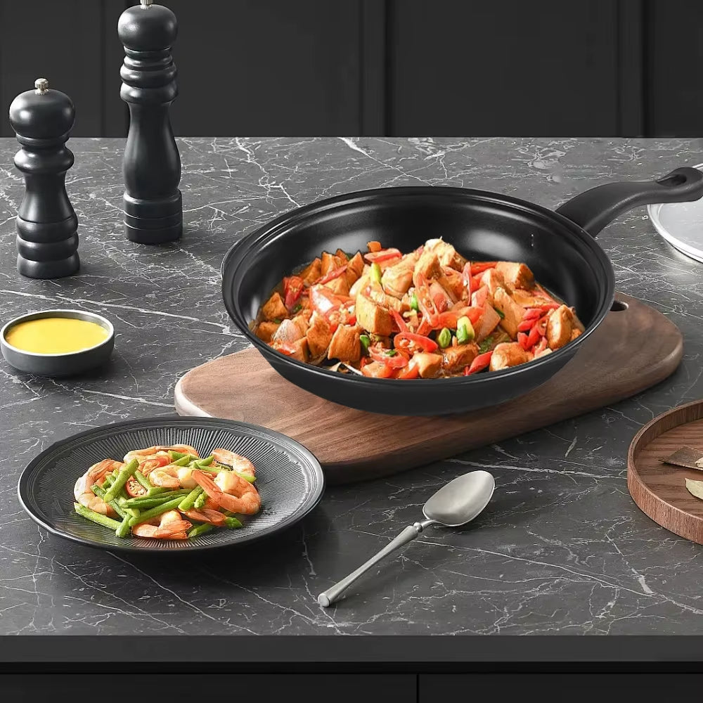 13Pcs Cookware Set Non-Stick Steel Pot Small Saucepan Skillet Cooking Melting Pan Cauldron Induction Cooker Pans for Gas Stove