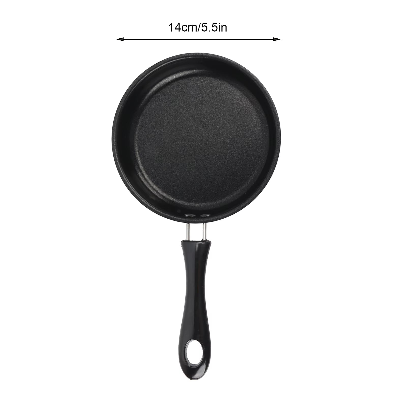 1PC 12-20Cm Mini Frying Pan Non-Stick Thickened Stainless Steel Frypan Pot Fried Eggs Saucepan Gas/Induction Kitchen Cookware ﻿