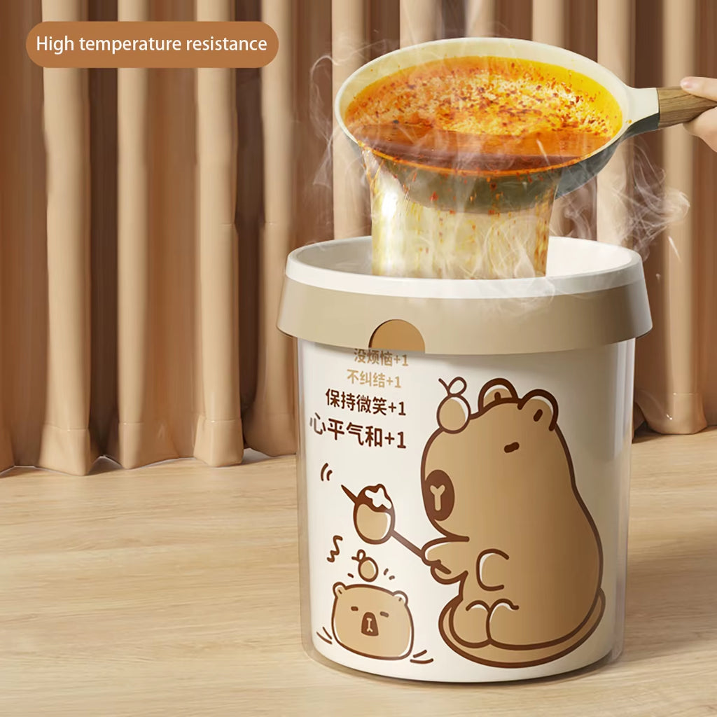 Thickened Tear-Free Drawstring Garbage Bag Portable Large Kitchen Cleaning Bag Household Essential