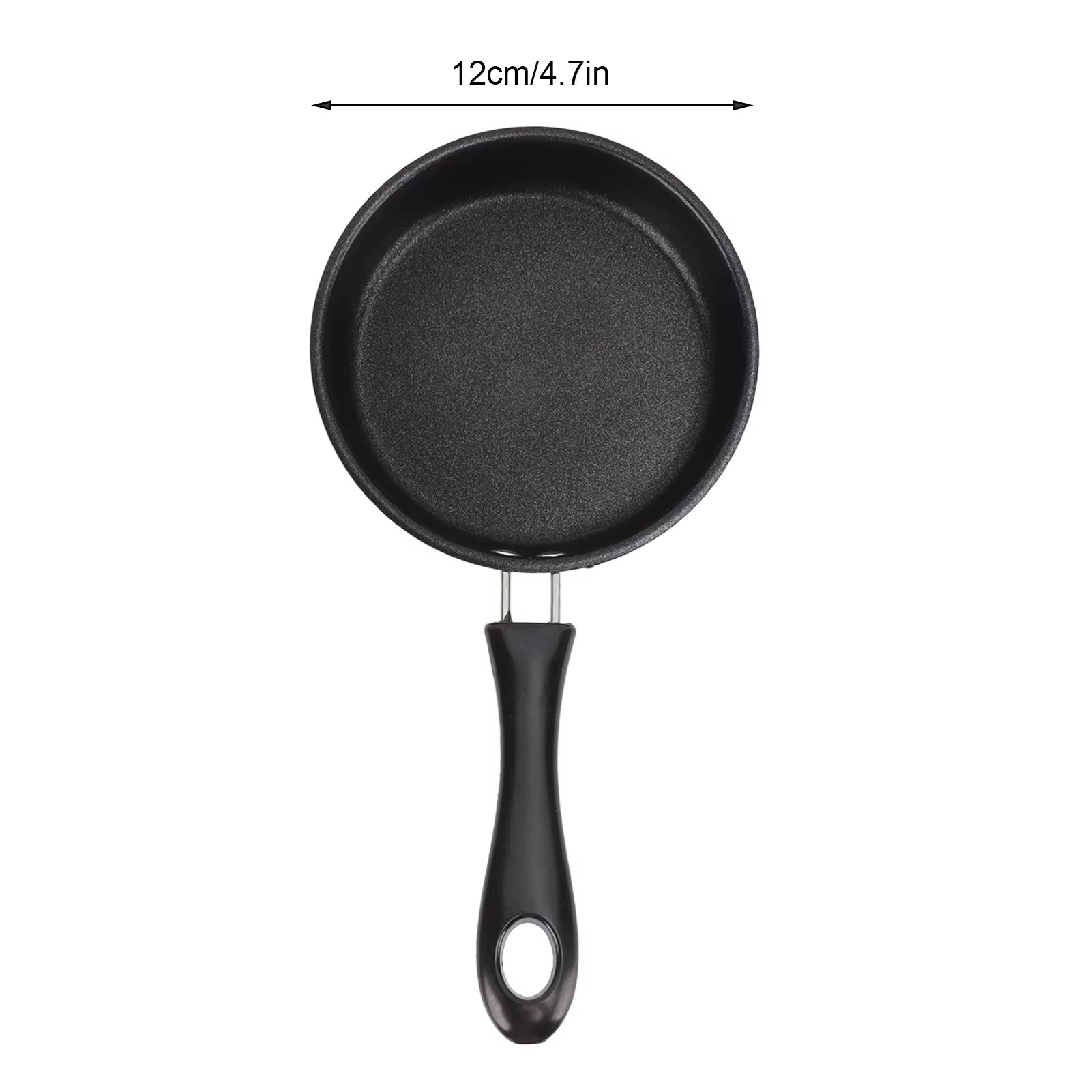 1PC 12-20Cm Mini Frying Pan Non-Stick Thickened Stainless Steel Frypan Pot Fried Eggs Saucepan Gas/Induction Kitchen Cookware ﻿