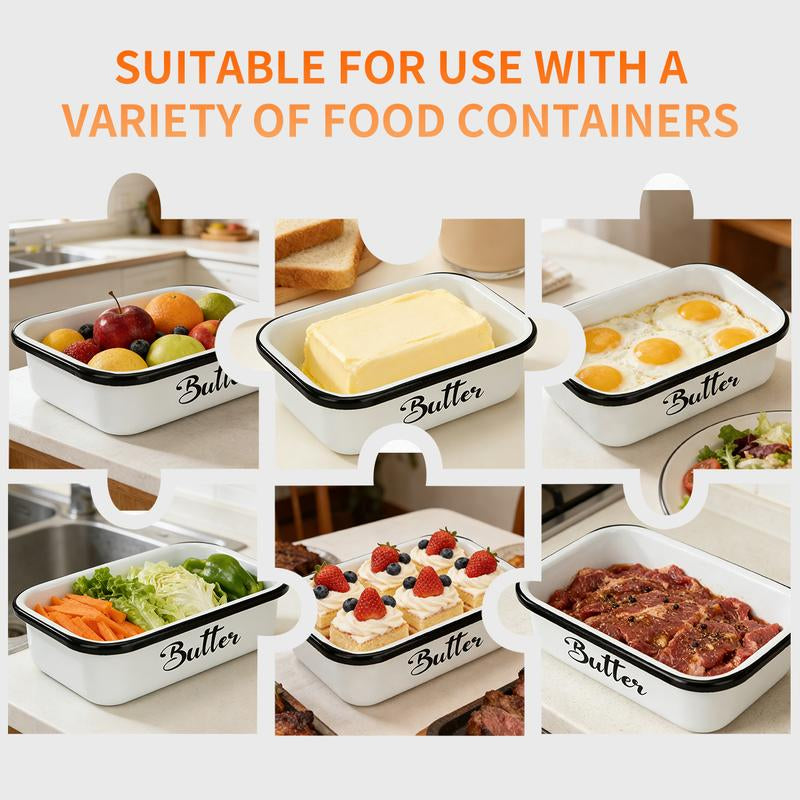 Elegant Butter Dish with Lid and Curler Knife - Double Silicone Sealed Container for Fresh, Spreadable Butter - Perfect Kitchen Decor and Gift