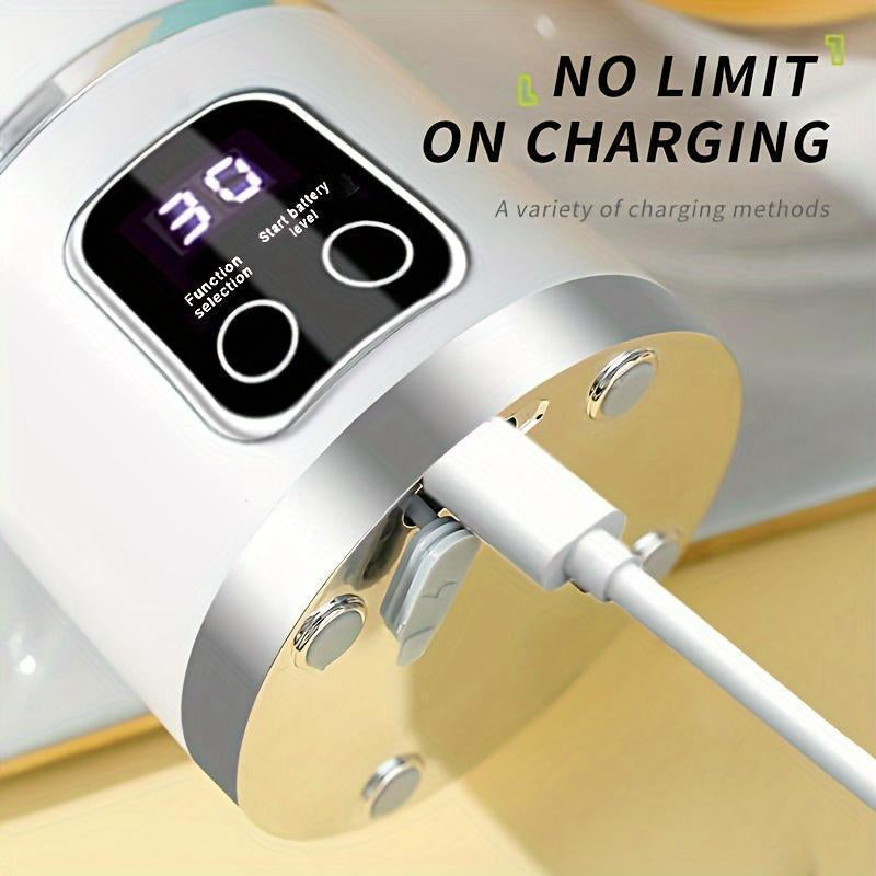 Elevate Your Blending Experience: 2-Pack Digital Multi-Mode Juicer Blender with Smart LED Display – Perfect for Smoothies, Shakes, Baby Food & More | Portable & Leak-Proof Design for Home & Travel | Unmissable Black Friday & Christmas Deals!