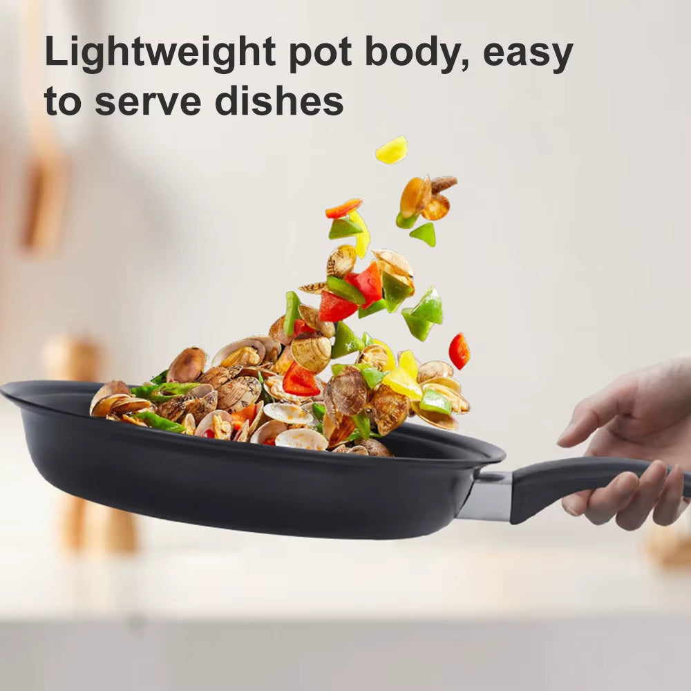 13Pcs Cookware Set Non-Stick Steel Pot Small Saucepan Skillet Cooking Melting Pan Cauldron Induction Cooker Pans for Gas Stove