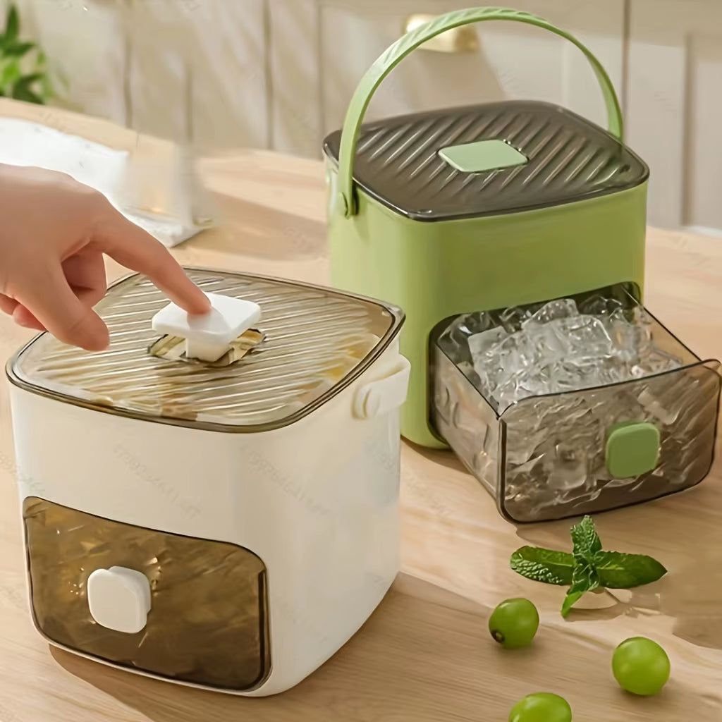 Create Endless Frozen Delights with Our 48-Cube Ice Maker - Easy-Press Lid for Effortless DIY Treats!