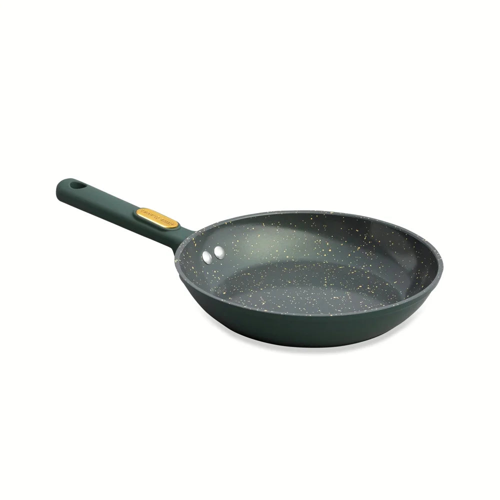 12-Piece Non-Stick Granite Collection Cookware Set, Pots and Pans Set - Hunter Green