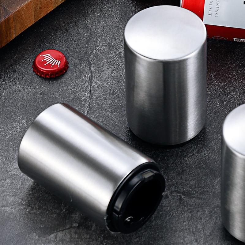 Effortless Premium Beer Opener - Magnetic Automatic Stainless Steel Tool for Quick Bottle Opening - Ideal Christmas Gift for Home, Bar, and Outdoor Fun
