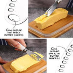 Elegant Butter Dish with Lid and Curler Knife - Double Silicone Sealed Container for Fresh, Spreadable Butter - Perfect Kitchen Decor and Gift